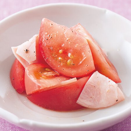 トマトとハムのナムル By伊藤朗子さんの料理レシピ プロのレシピならレタスクラブ