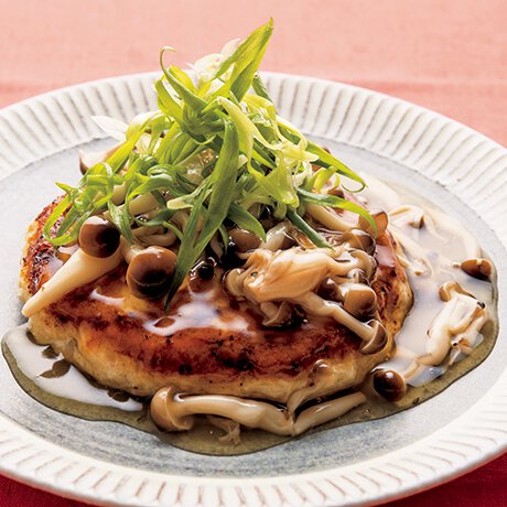 きのこあんかけ豆腐ハンバーグ By藤井恵さんの料理レシピ - プロのレシピならレタスクラブ