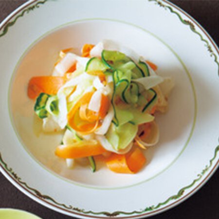 ３色リボンサラダ By坂田阿希子さんの料理レシピ プロのレシピならレタスクラブ