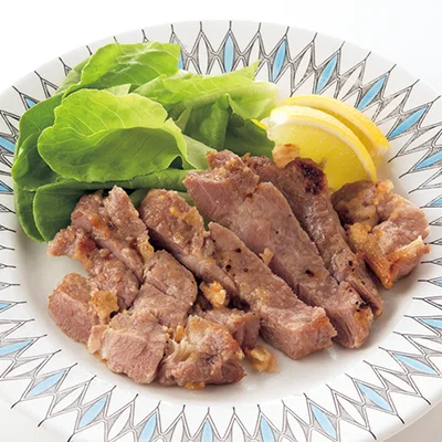 豚肉のパン床漬け焼き