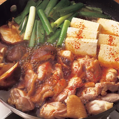 とりと豆腐のすき煮