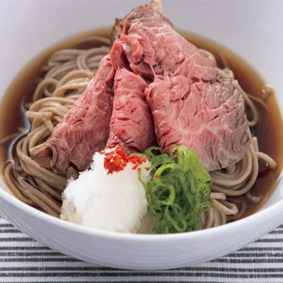 牛肉の鴨南風そば