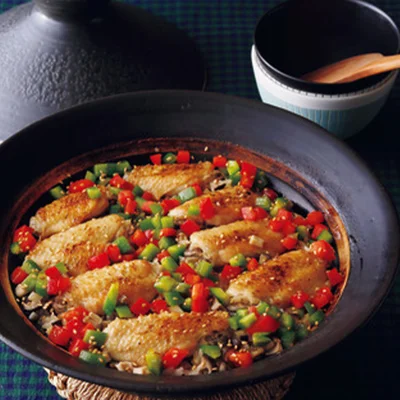 手羽の土鍋炊き込みご飯