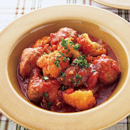 ミートボールとカリフラワーのトマト煮 By伊藤晶子さんの料理レシピ プロのレシピならレタスクラブ