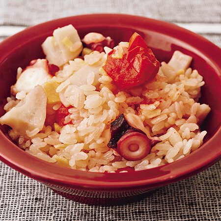 たこの洋風炊き込みご飯 By瀬戸口しおりさんの料理レシピ プロのレシピならレタスクラブ
