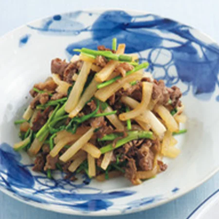 牛肉と大根のシンプル炒め