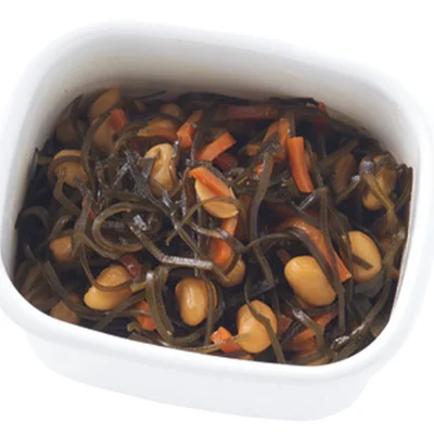 切り昆布と大豆の煮もの
