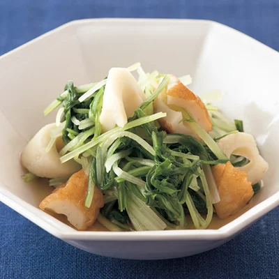 水菜とちくわの煮びたし