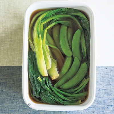 緑野菜のだしびたし