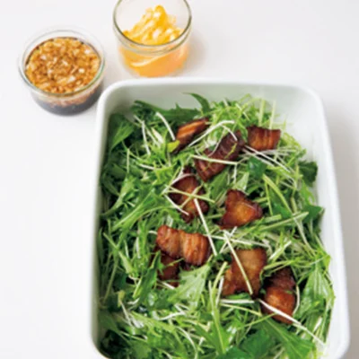 【おいしさキープのコツ】
野菜は水にさらしてから油で表面をコーティングすることで、水が出るのを防ぐ。持ち寄るときはドレッシング、レモンは別にして持っていき、食べる直前にあえる。