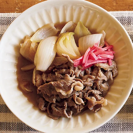 牛肉と新玉ねぎのすき煮