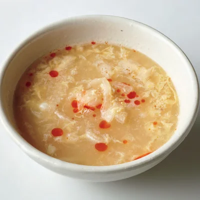 玉ねぎとしょうがのすっぱ辛いスープ