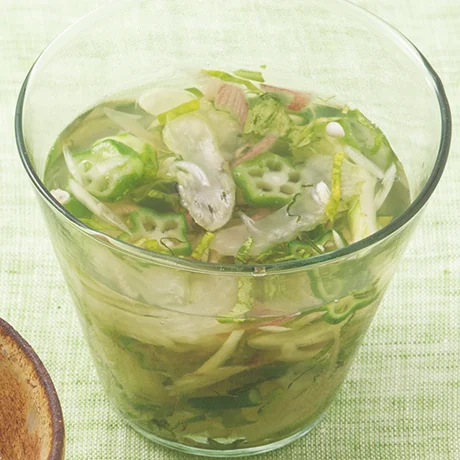 緑の冷製和スープ By大原千鶴さんの料理レシピ プロのレシピならレタスクラブ