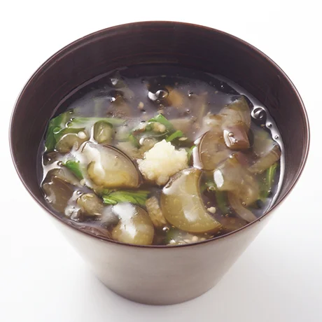なすとチンゲン菜のとろみ汁
