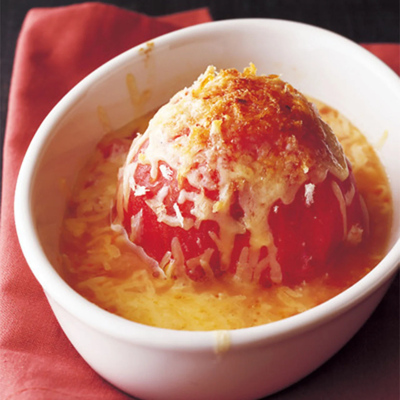 白あえ詰めトマトのパン粉チーズ焼き