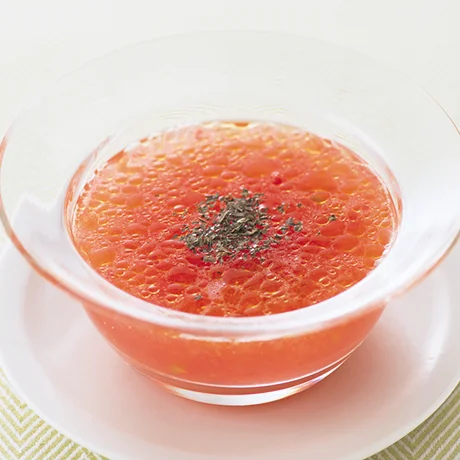 おろしトマトの冷製スープ