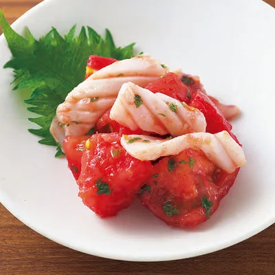 炒めいかのトマトあえ