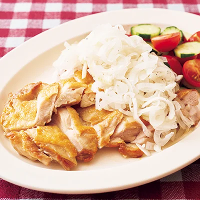 チキンソテー玉ねぎレモンソース