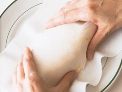 熱いうちに形を整えて