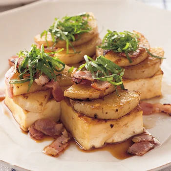 豆腐と長いもの照り焼き風ステーキ