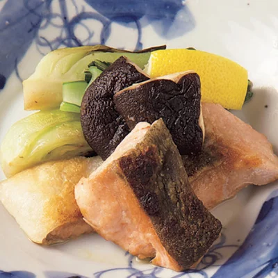鮭のムニエル 焼き野菜添え