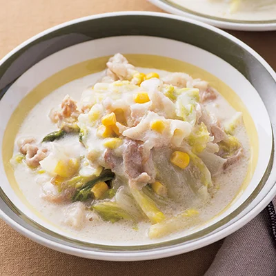 豚肉と白菜のトロトロクリーム煮