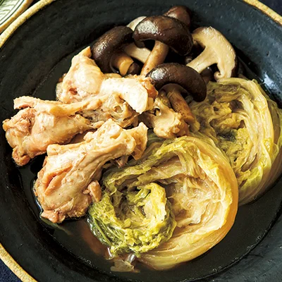 とり手羽と白菜の煮もの