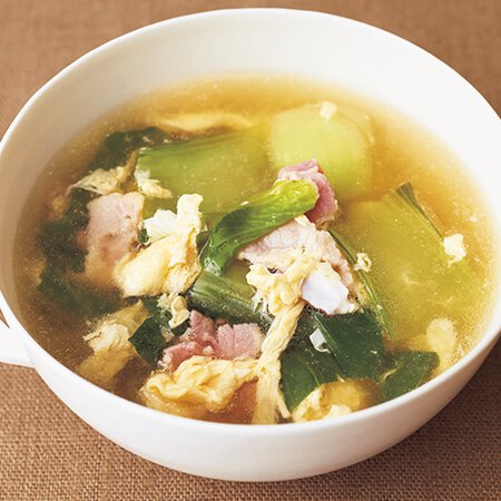 チンゲン菜のかに玉あんかけ グリコキッチン