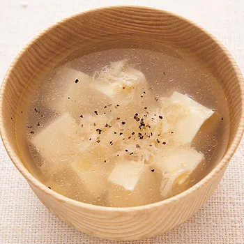 豆腐と帆立のスープ