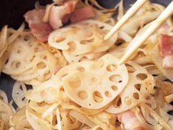 薄切りにすれば根菜も食べやすい！