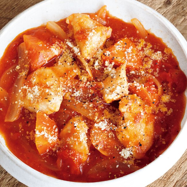 とり肉とにんじんのトマト煮 By井原裕子さんの料理レシピ プロのレシピならレタスクラブ