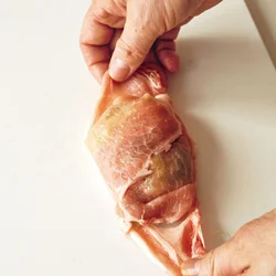 肉1枚にのせて