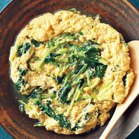三つ葉の卵とじ Byしらいのりこさんの料理レシピ プロのレシピならレタスクラブ