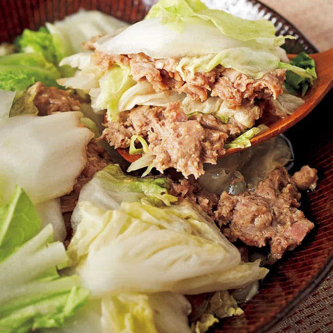 白菜とひき肉の重ね蒸し by重信初江さんの料理レシピ プロのレシピならレタスクラブ