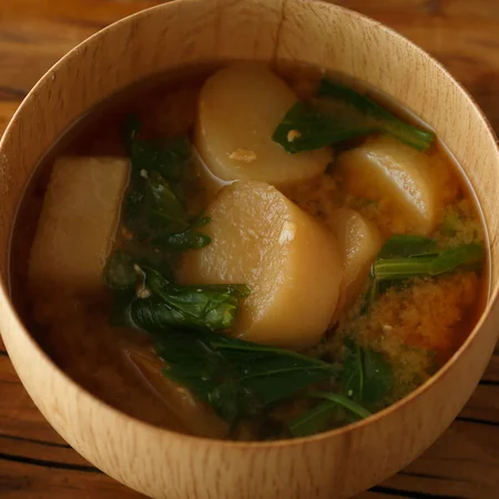 セロリの葉と麸のみそ汁 By牛尾理恵さんの料理レシピ プロのレシピならレタスクラブ