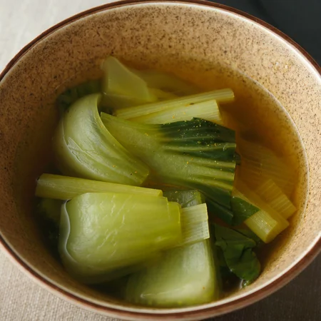チンゲン菜とねぎのスープ
