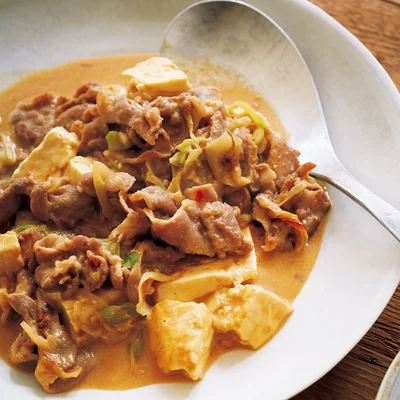 豚しゃぶ入り豆乳麻婆