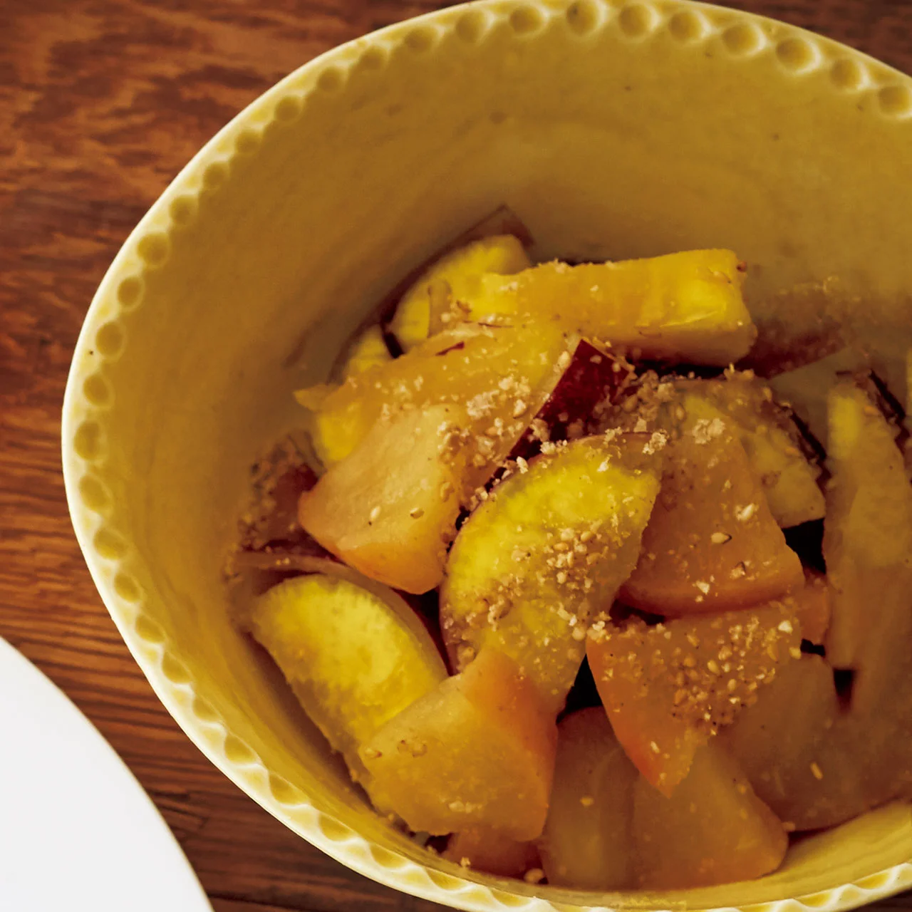 さつまいもとりんごのはちみつ煮 By武蔵裕子さんの料理レシピ プロのレシピならレタスクラブ