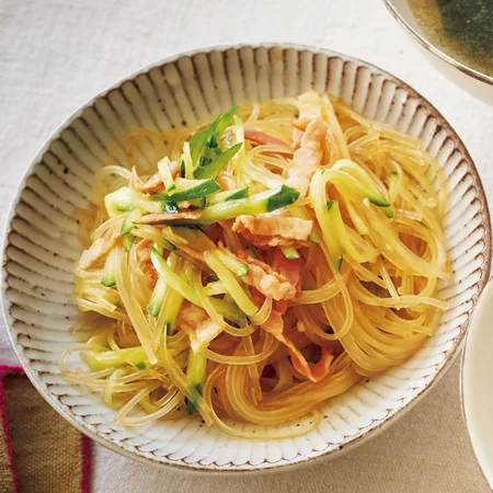 はるさめとベーコンのサラダ By武蔵裕子さんの料理レシピ プロのレシピならレタスクラブ