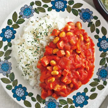 ポークビーンズのっけご飯