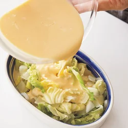 卵液を流したら、あとはトースターにお任せ