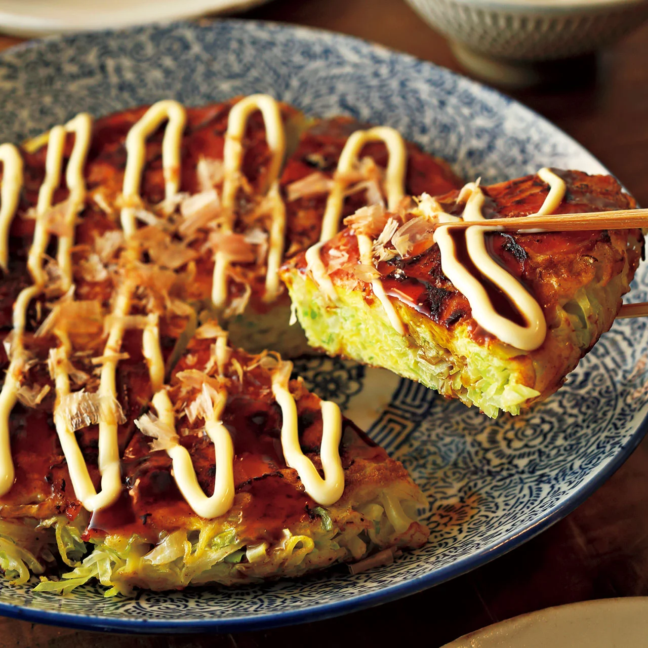 お好み焼き風オムレツ