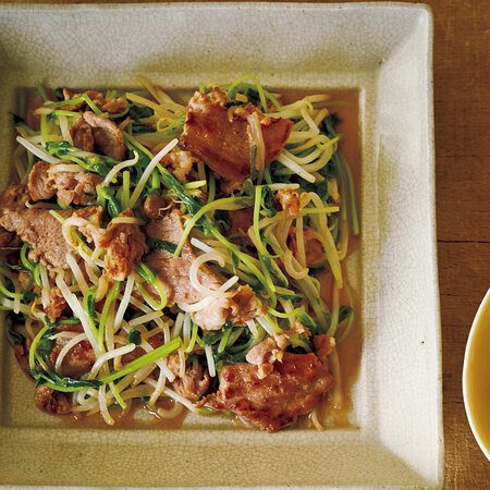 豚肉と豆苗のソース炒め By関岡弘美さんの料理レシピ プロのレシピならレタスクラブ