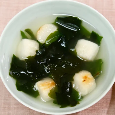 わかめと麩のスープ