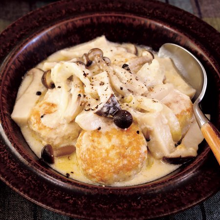 きのことおからミートボールのチーズクリーム煮 By新谷友里江さんの料理レシピ プロのレシピならレタスクラブ