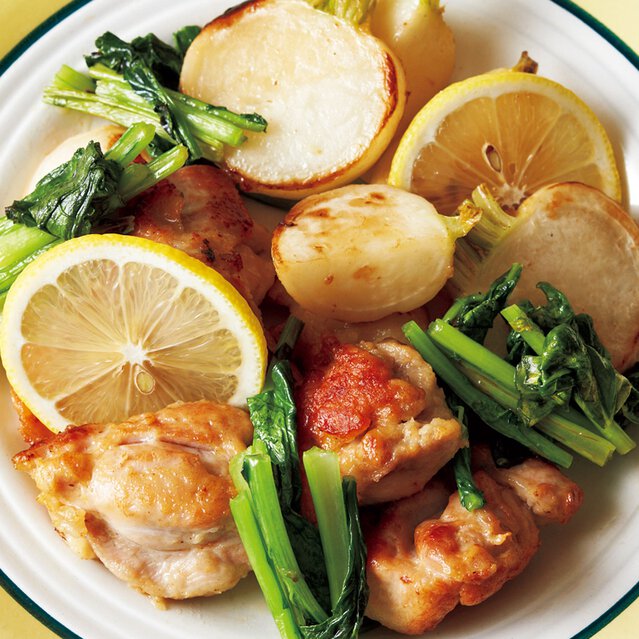レモンチキンソテー の献立 プロのレシピならレタスクラブ