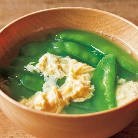 絹さやのかきたま汁 By舘野鏡子さんの料理レシピ プロのレシピならレタスクラブ