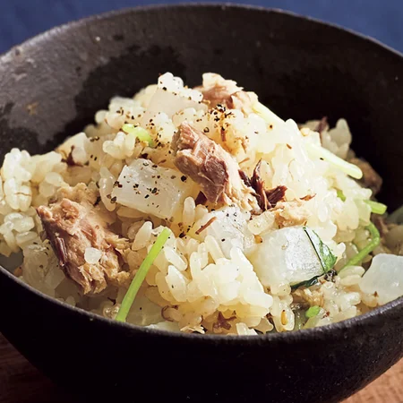  さばと大根の炊き込みご飯