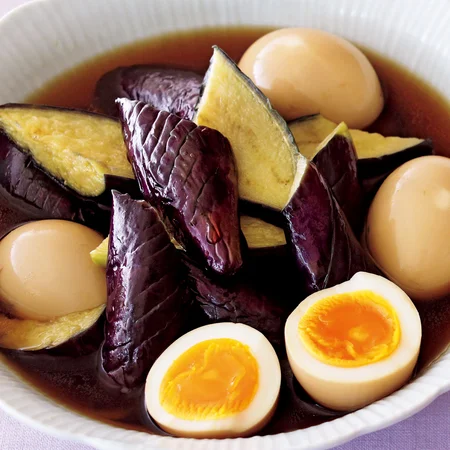 なすとゆで卵のだし酢漬け By重信初江さんの料理レシピ プロのレシピならレタスクラブ