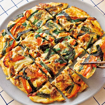 豚肉とたっぷり野菜のチヂミ
